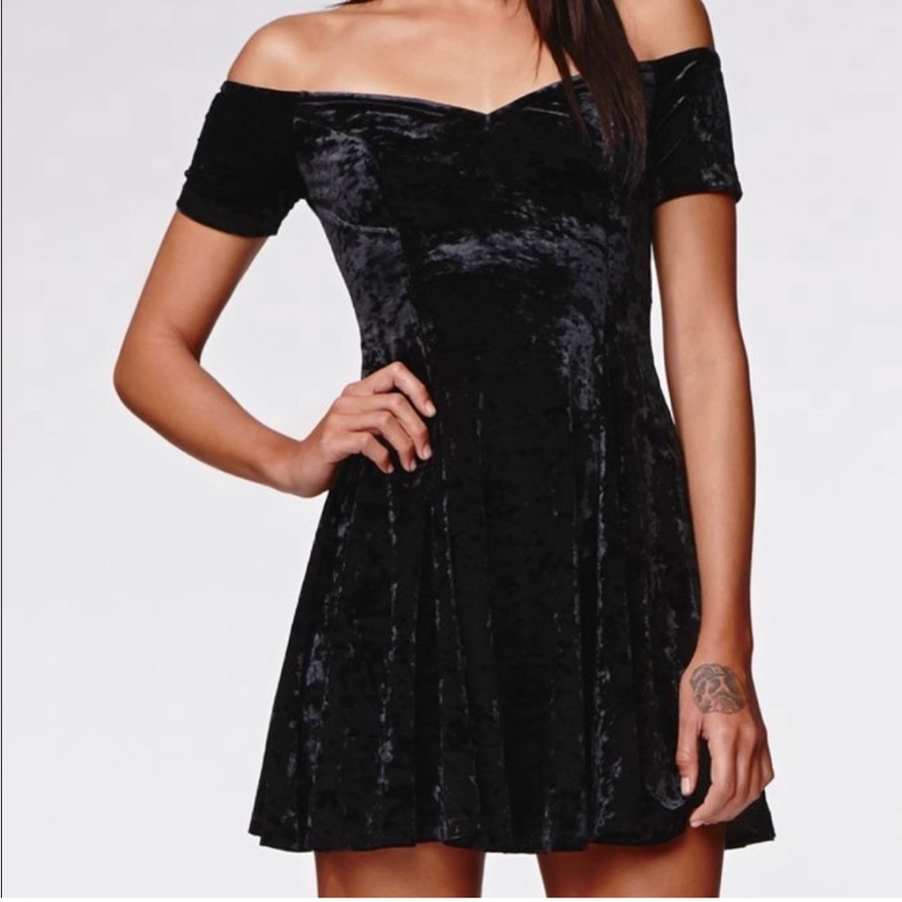 Kendall & Kylie Crushed Velvet Mini Dress ~ Sweetheart Neckline ~ Size Junior M